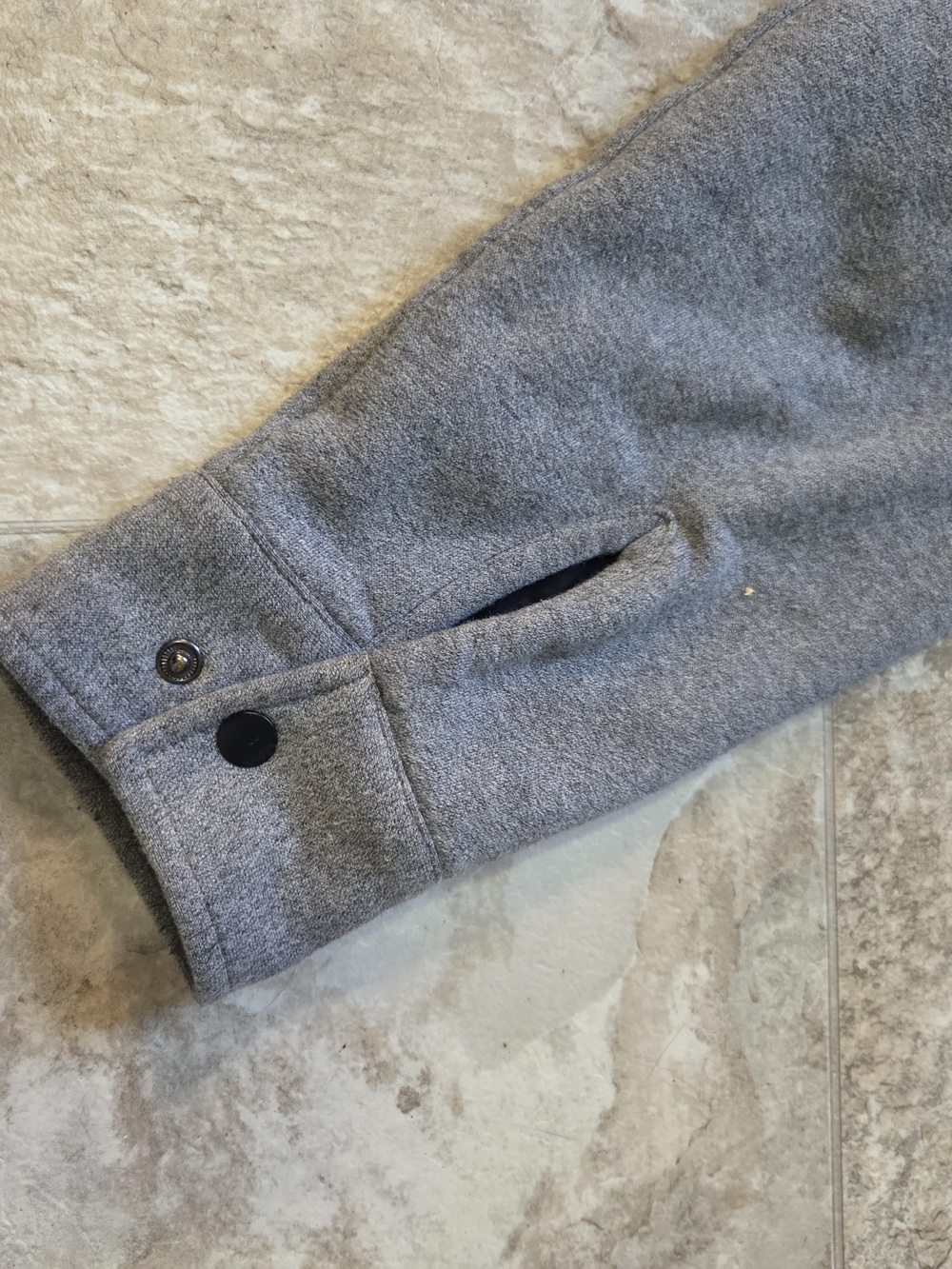 Grey Stüssy fleece Jacket Mens Medium - Picture 13 of 16